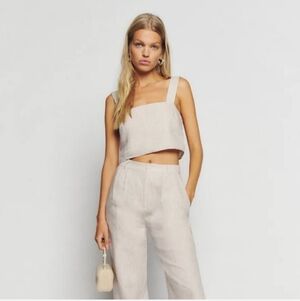 Reformation Olivia Linen Two Piece Petites